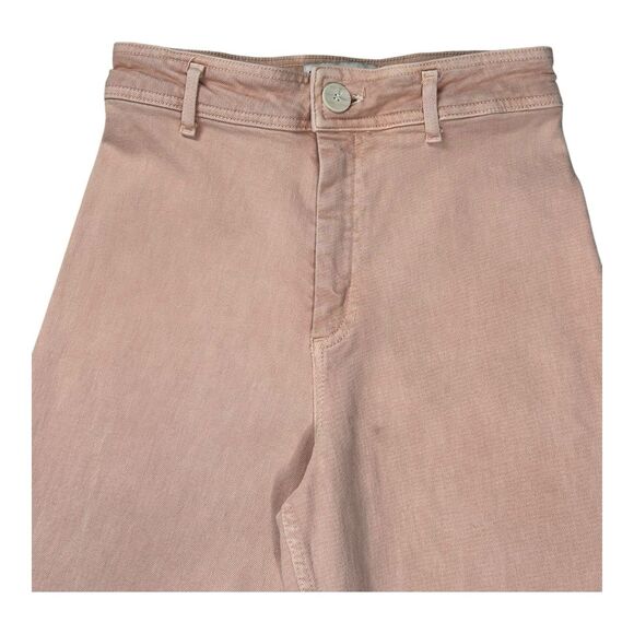 Zara Woman Jeans Women Pink 6 Wide Leg The Marine Premium Denim High Rise Pant - Picture 3 of 12